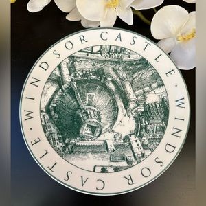 Vintage Windsor Castle Fine Bone China Wenceslaus Hollar Ring Dish